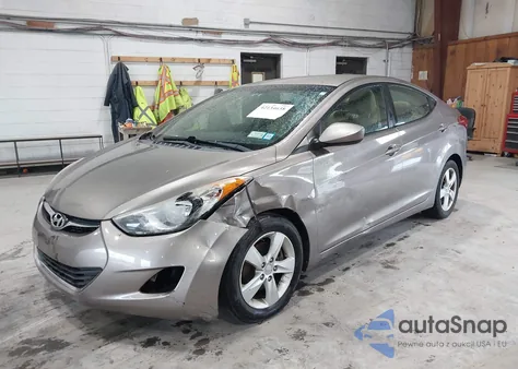 2012 Hyundai Elantra Gls z USA, uszkodzony, nr VIN 5NPDH4AE5CH074551